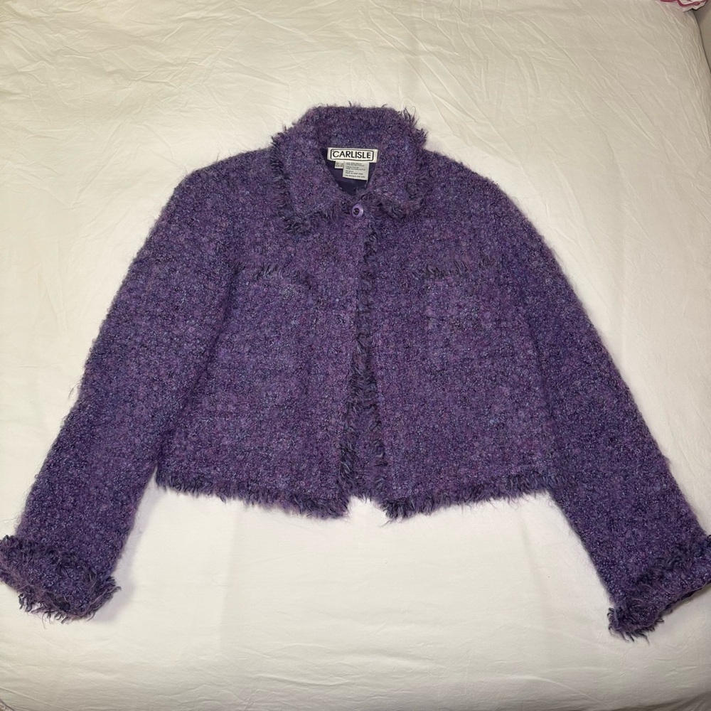 Carlisle Lavender Bouclé Jacket